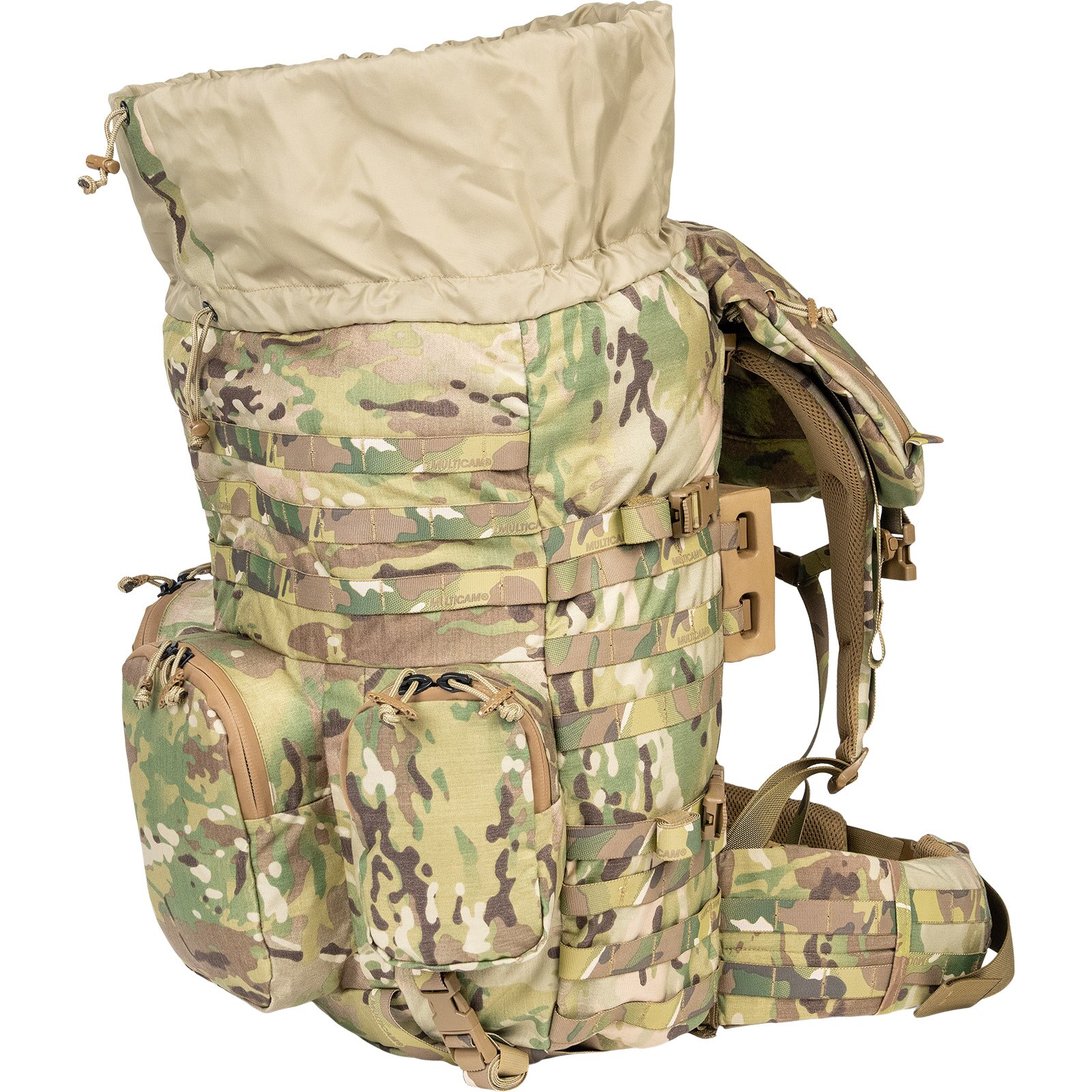 External frame mountain ruck clearance